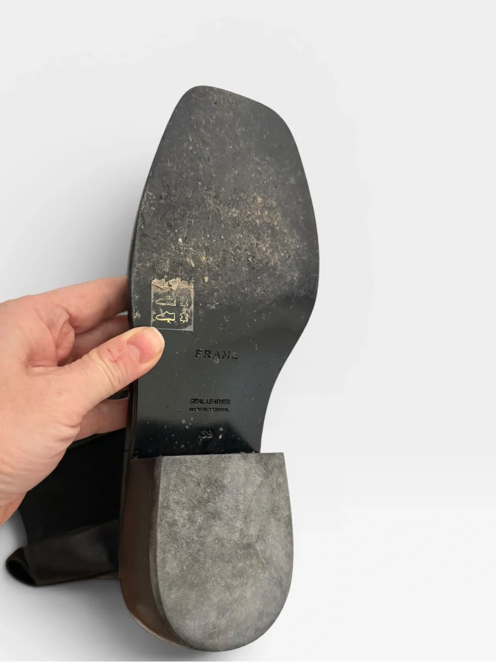 Frame Black Leather Chelsea Boots